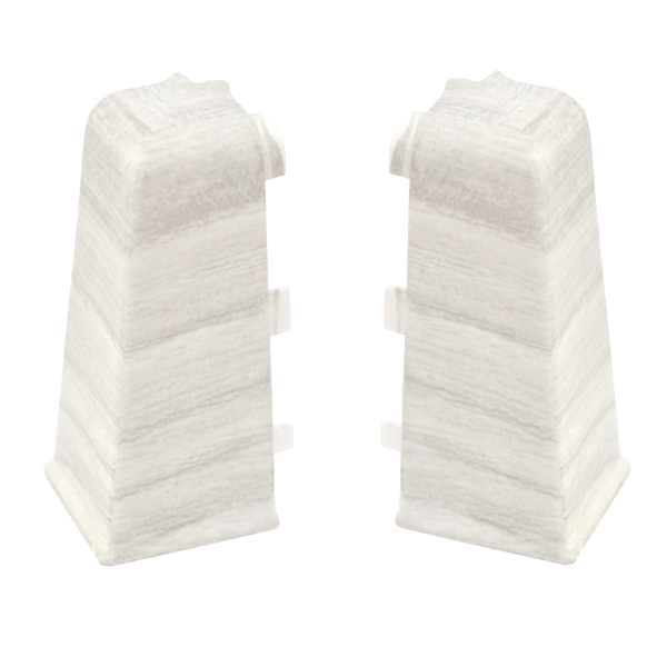 Угол наружный для плинтуса ПВХ Arbiton Indo 70 мм 19 Дуб Онтарио 2 штуки